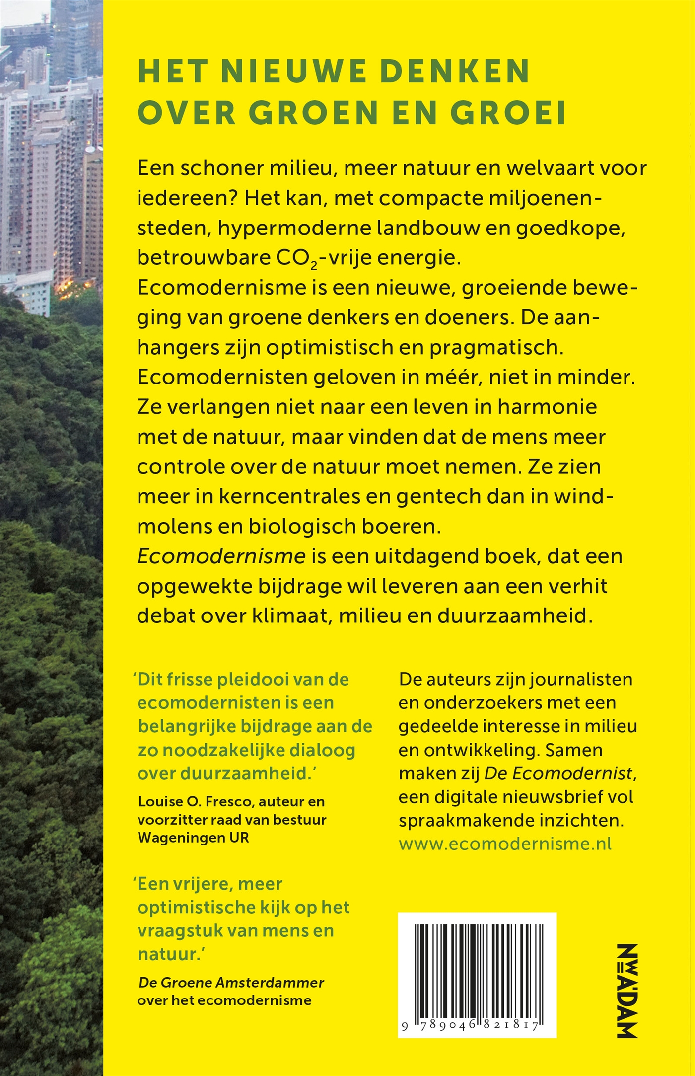 Achterkant van Ecomodernisme