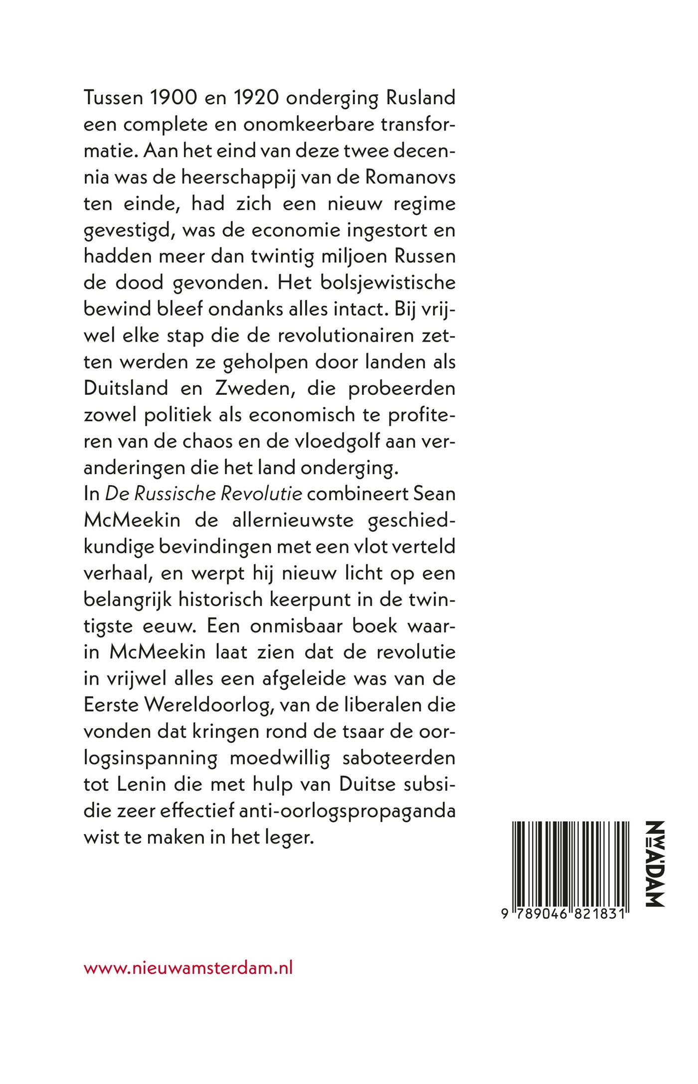 Achterkant van De Russische Revolutie