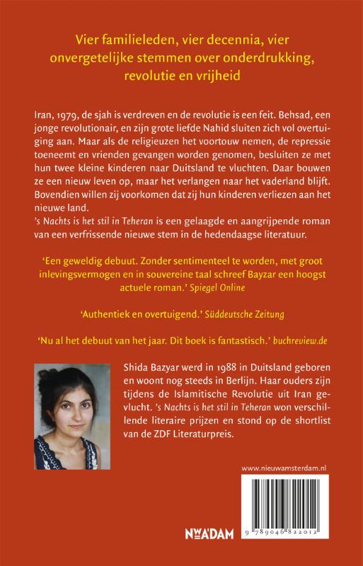 Achterkant van 's Nachts is het stil in Teheran