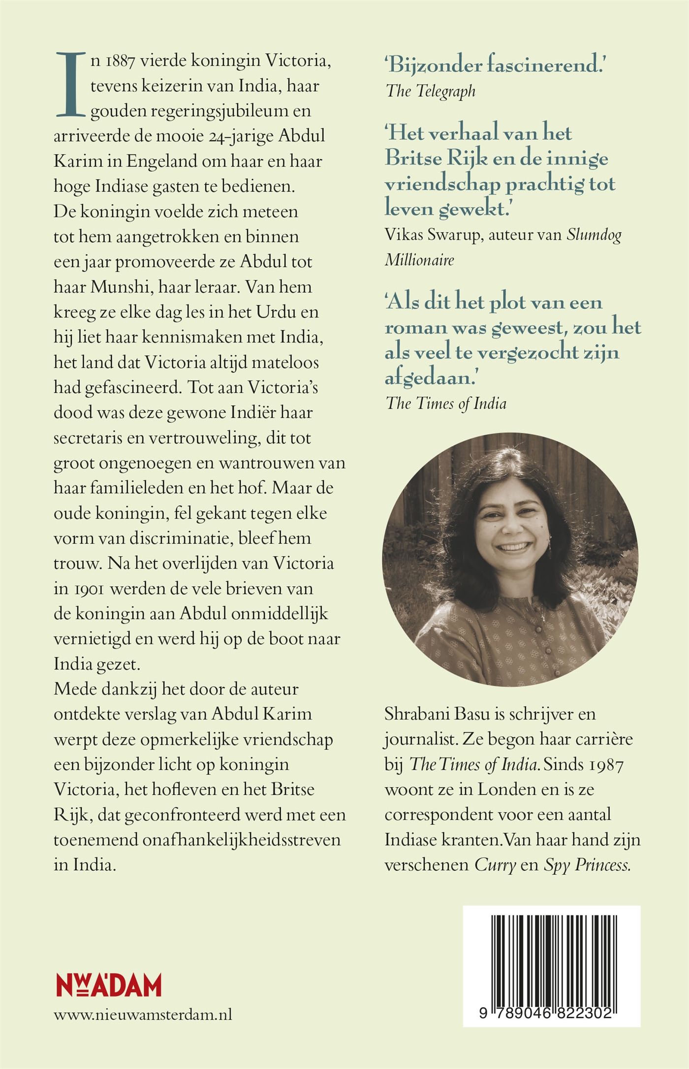 Achterkant van Victoria & Abdul