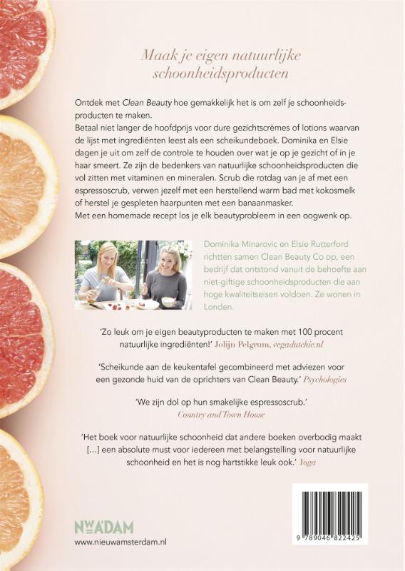 Achterkant van Clean Beauty