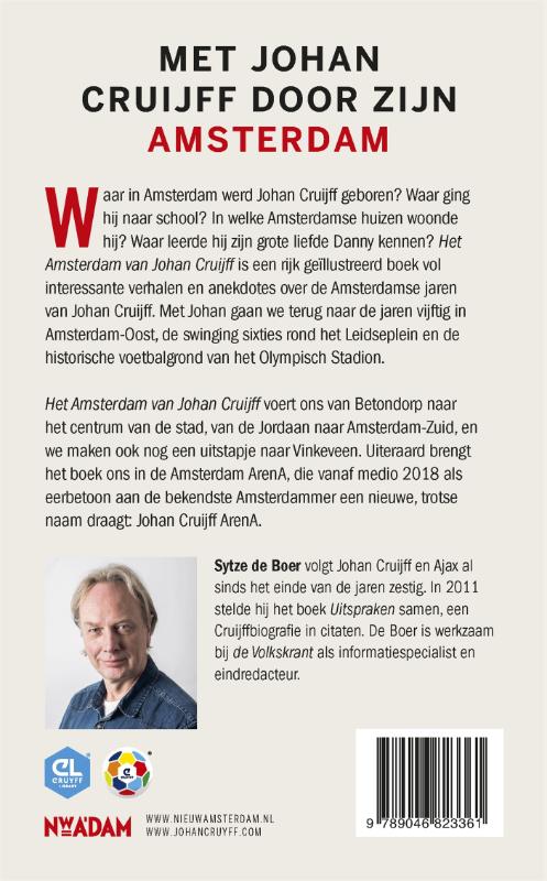 Achterkant van Het Amsterdam van Johan Cruijff