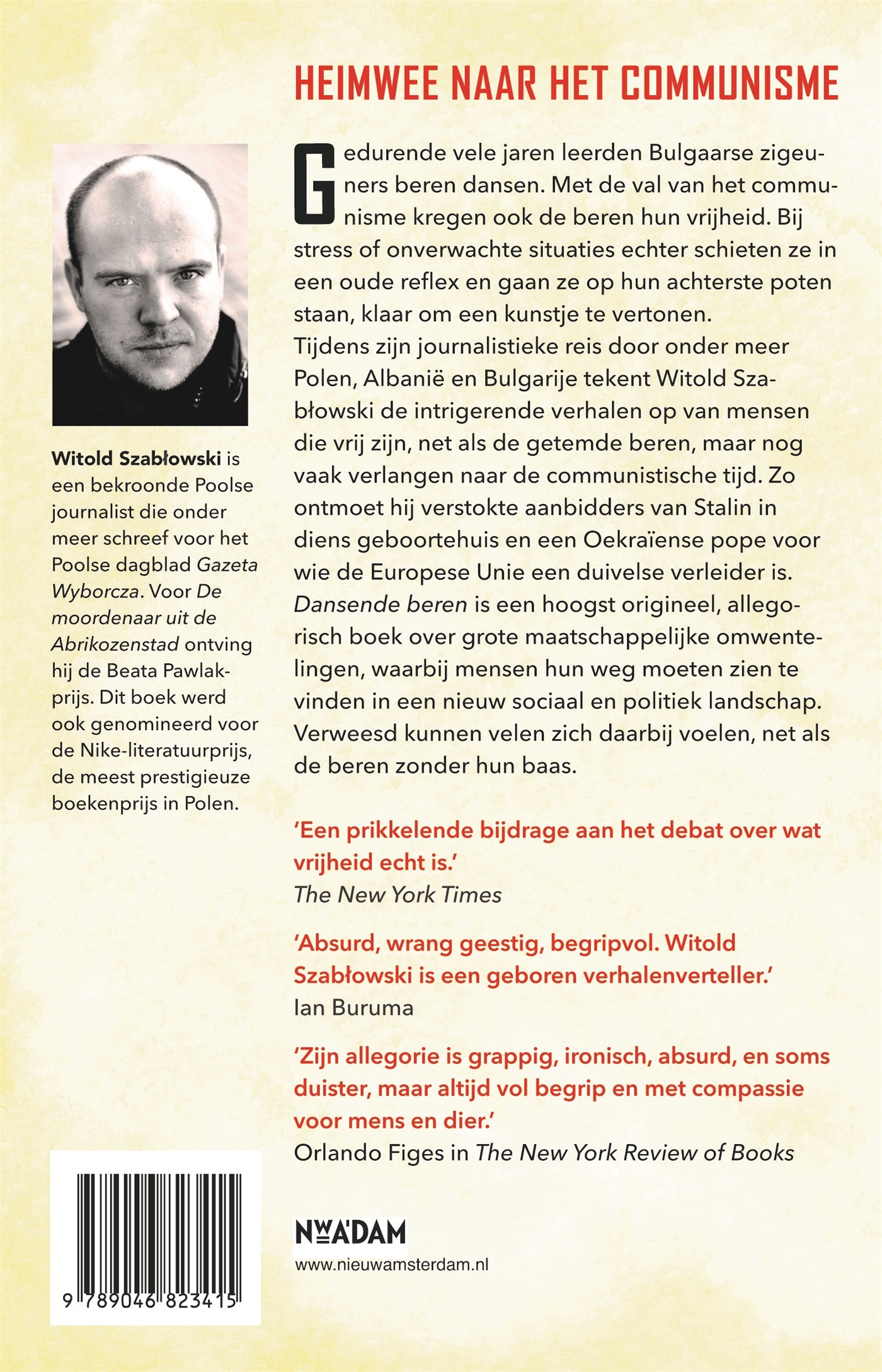 Achterkant van Dansende beren