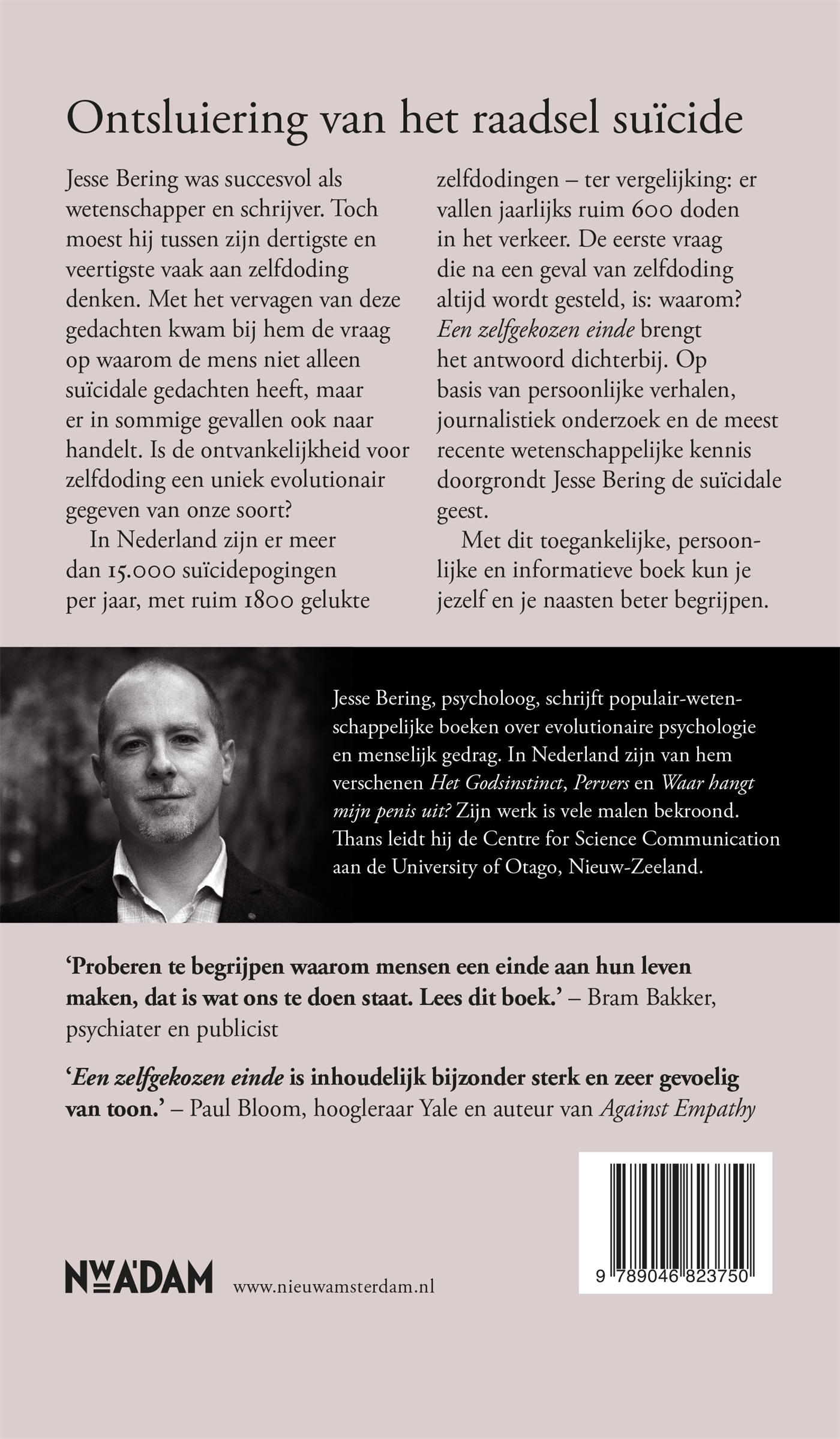 Achterkant van Een zelfgekozen einde
