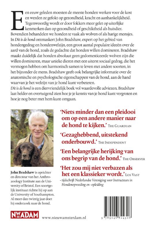 Achterkant van Dit is de hond