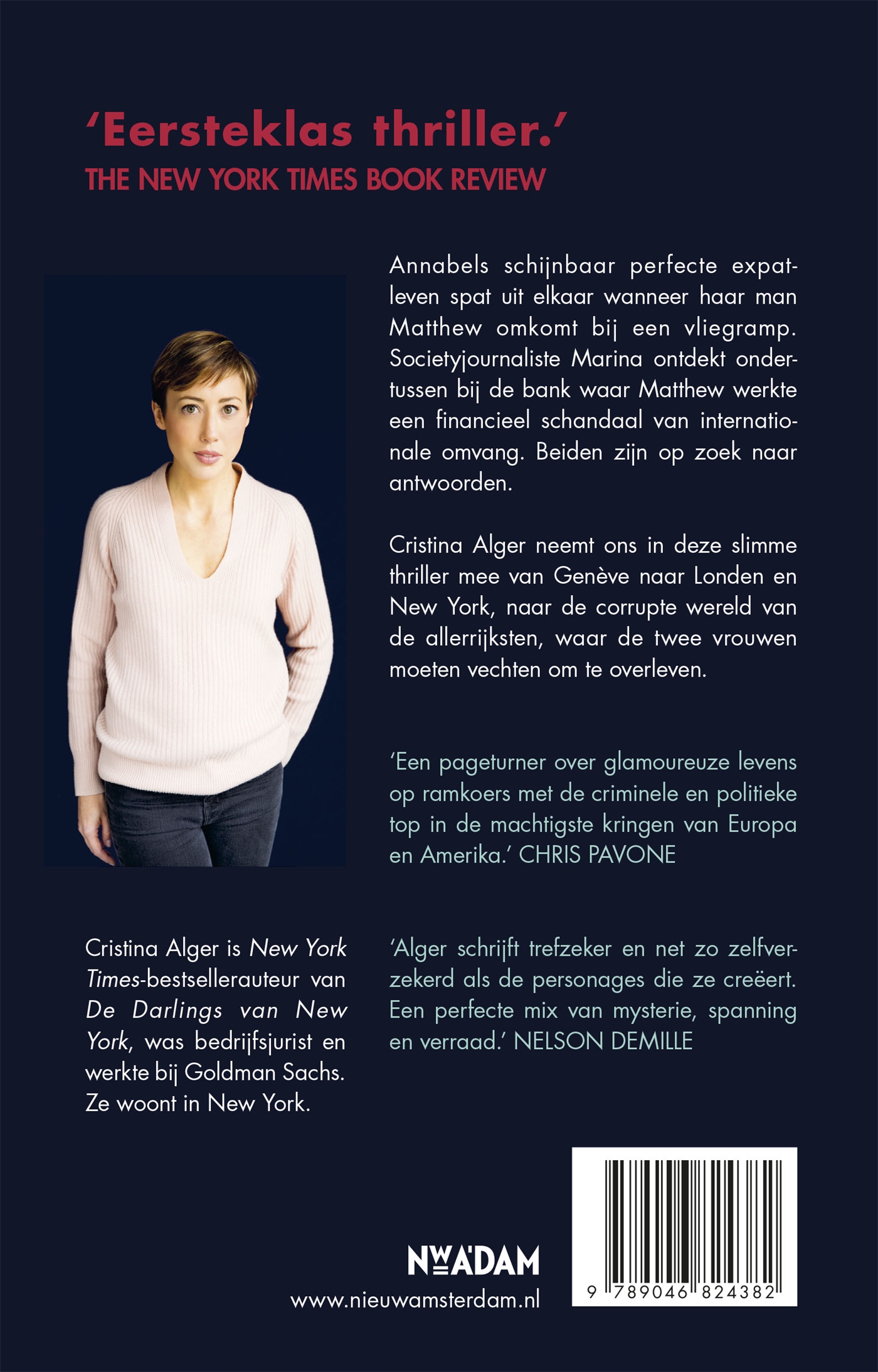 Achterkant van De vrouw van de bankier