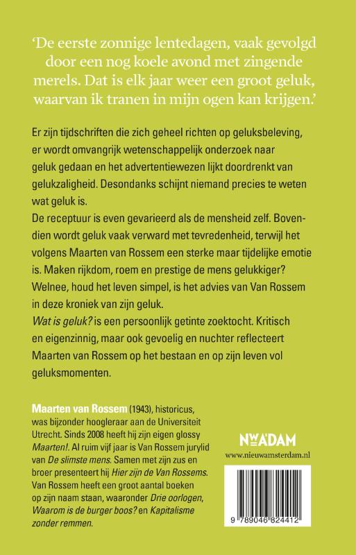 Achterkant van Wat is geluk?
