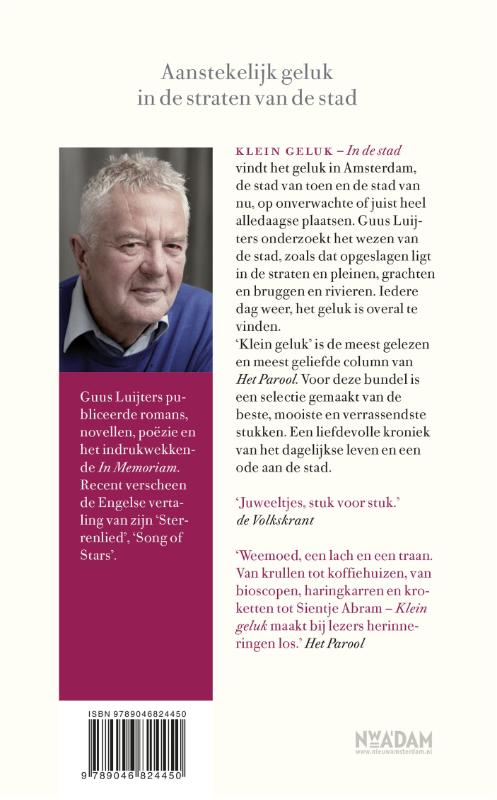 Achterkant van Klein geluk In de stad
