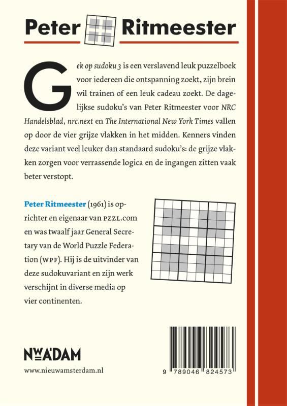 Achterkant van Gek op sudoku 3