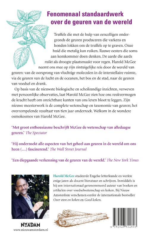 Achterkant van De geuren van de wereld