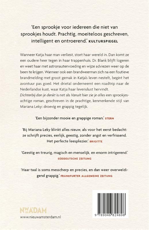 Achterkant van Dichterbij dan je denkt