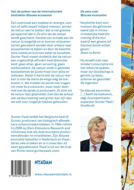 Achterkant van Zo slim als de natuur