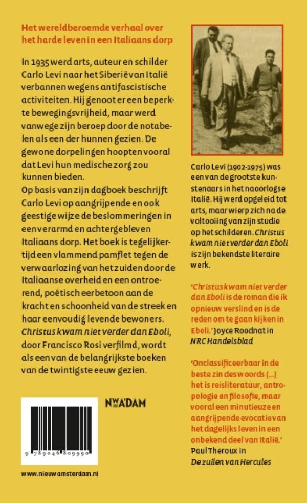 Achterkant van Christus kwam niet verder dan Eboli
