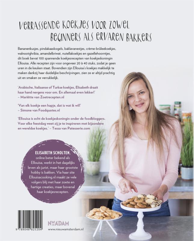 Achterkant van 100 luxe koekjes van eigen deeg
