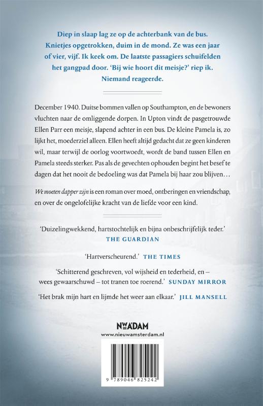 Achterkant van We moeten dapper zijn