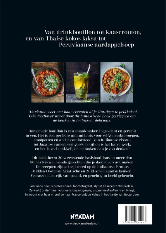 Achterkant van Wereldse bouillons