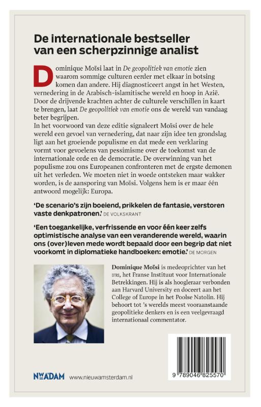 Achterkant van De geopolitiek van emotie