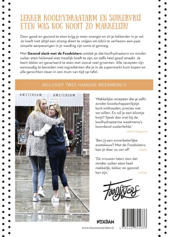 Achterkant van Gezond slank met de Foodsisters