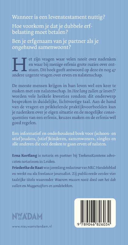 Achterkant van Hoe lang zullen ze leven!?