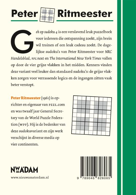 Achterkant van Gek op sudoku 4
