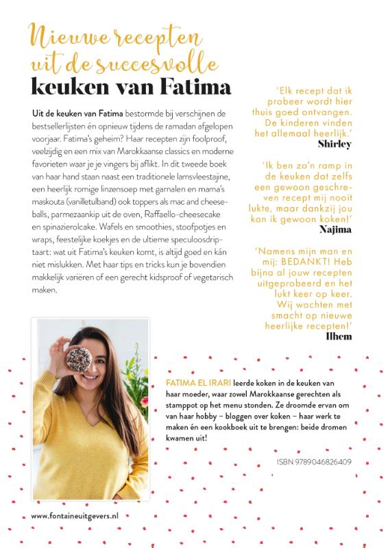 Achterkant van Uit de keuken van Fatima - elke dag anders