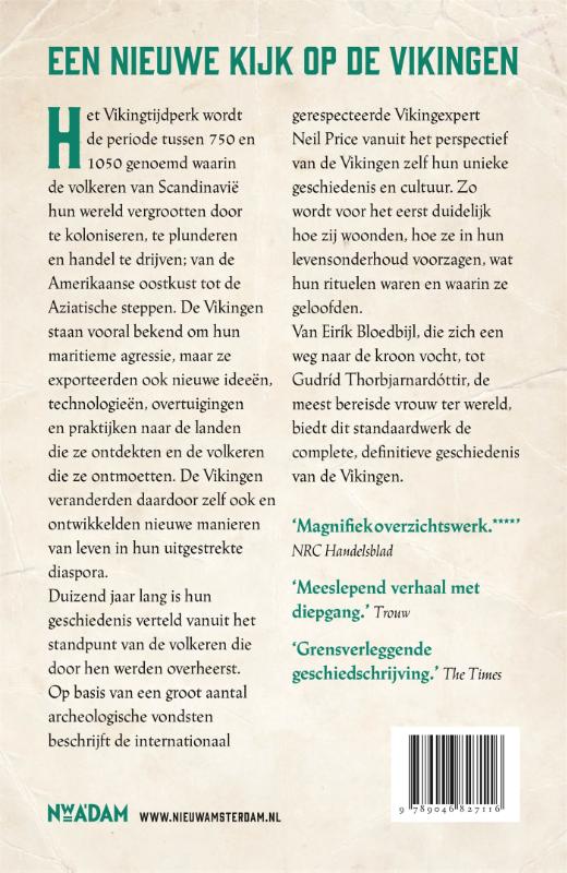 Achterkant van De Vikingen