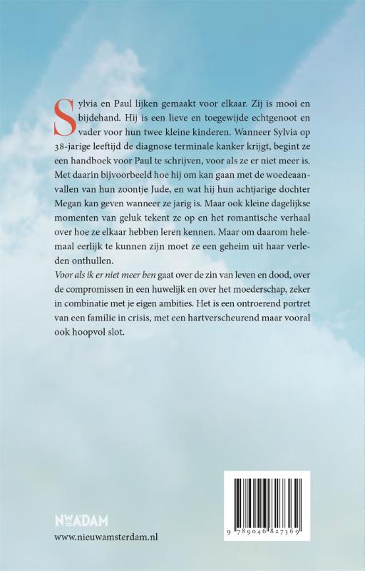 Achterkant van Voor als ik er niet meer ben