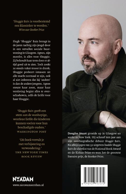 Achterkant van Shuggie Bain