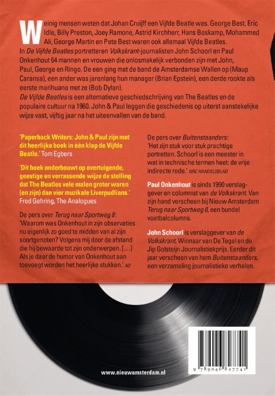 Achterkant van De Vijfde Beatles