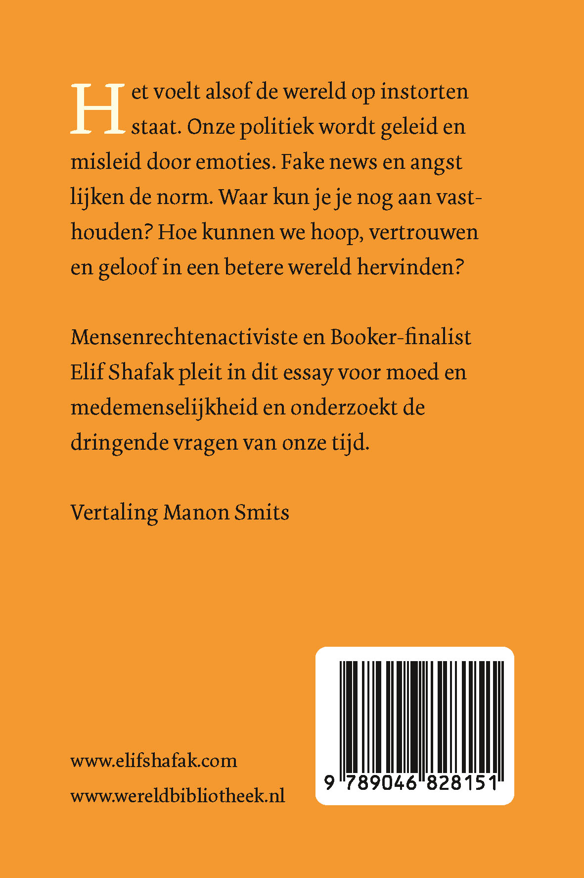Achterkant van Zo houd je moed in een tijd van verdeeldheid