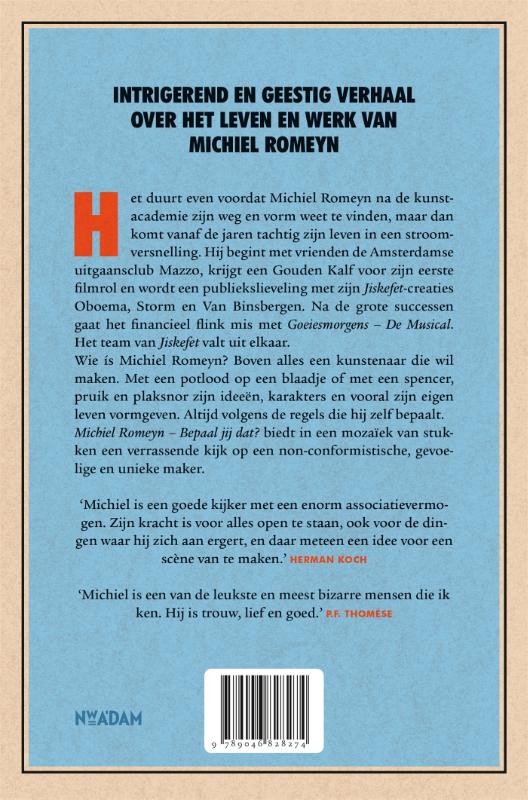 Achterkant van Michiel Romeyn