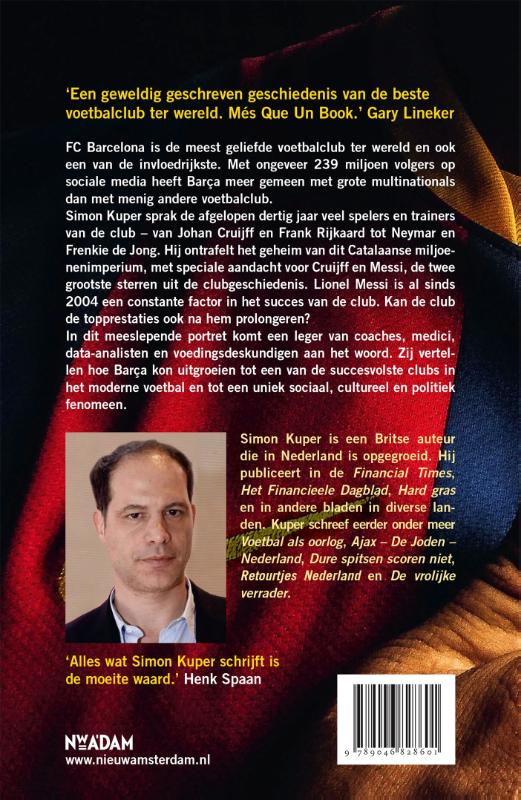 Achterkant van FC Barcelona - Het imperium