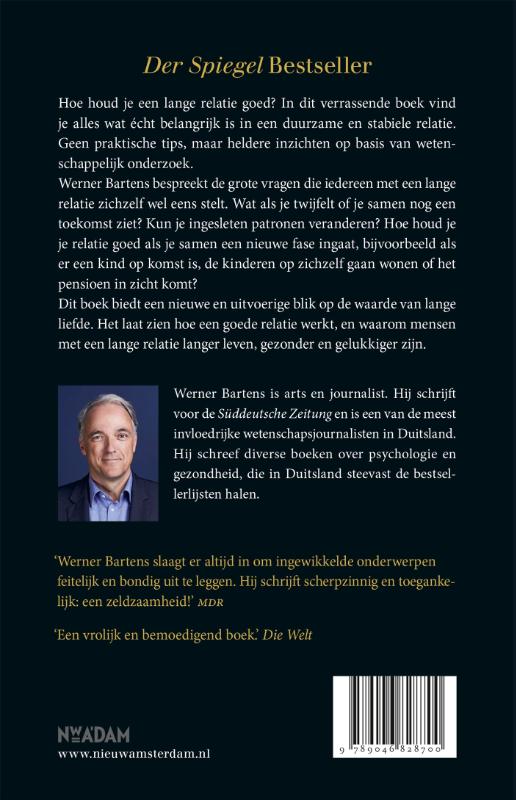 Achterkant van Het geheim van lange liefde
