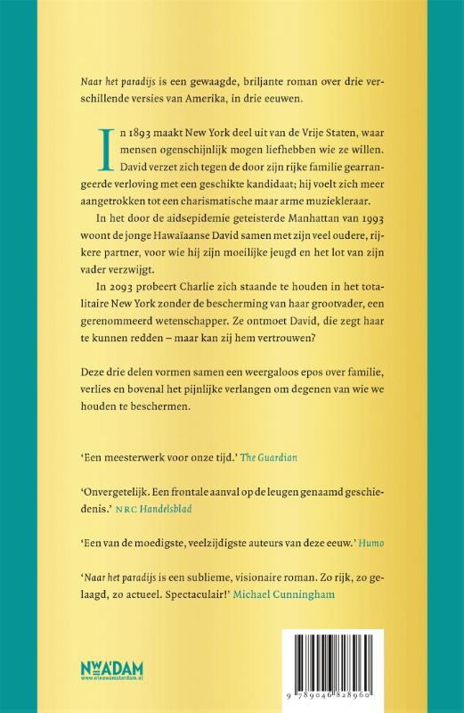 Achterkant van Naar het paradijs