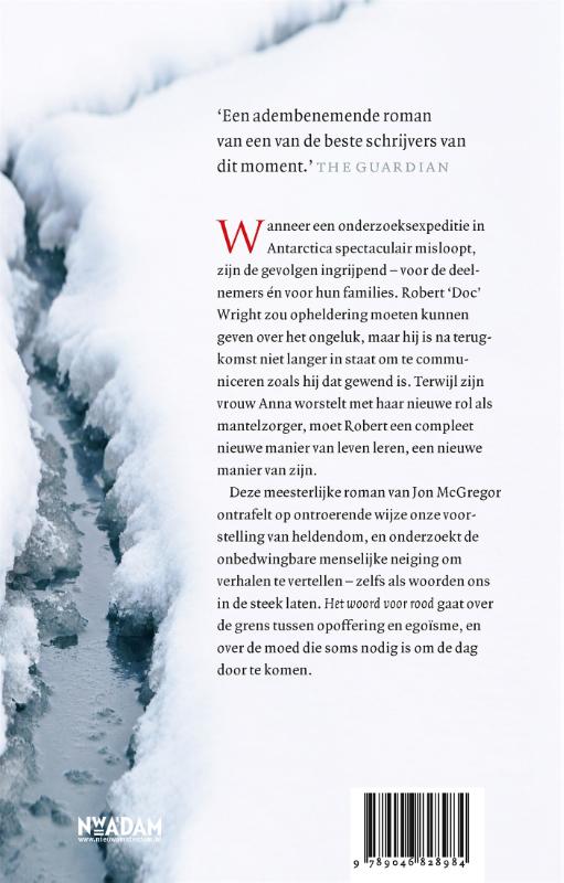 Achterkant van Het woord voor rood