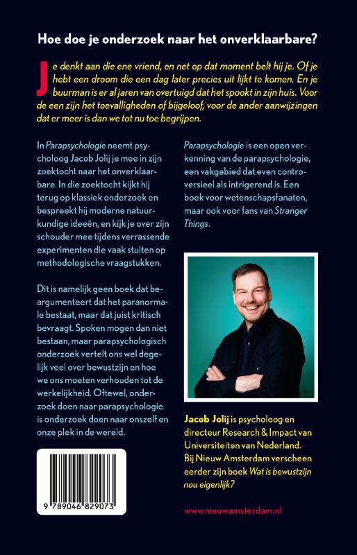Achterkant van Parapsychologie