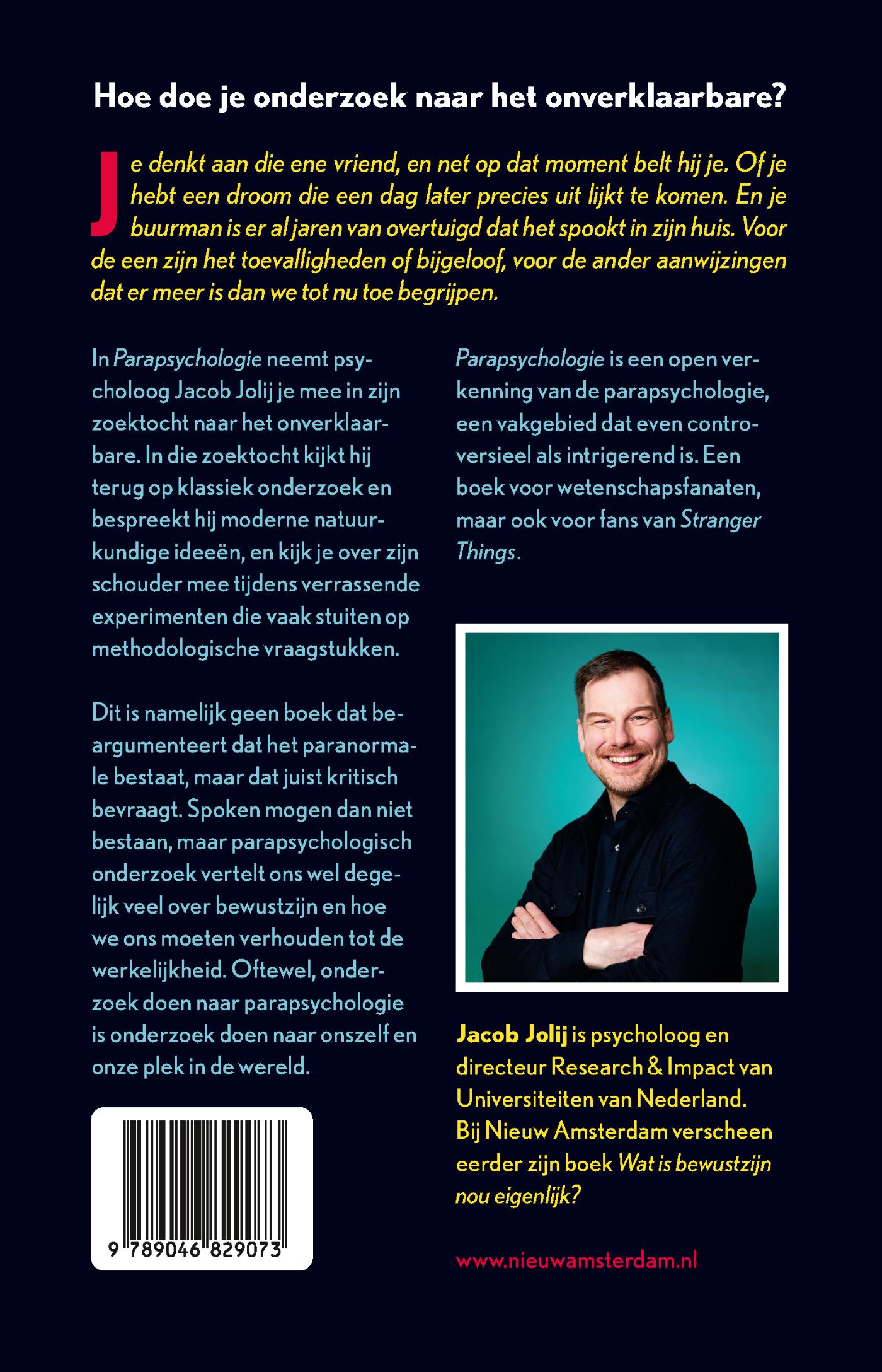 Achterkant van Parapsychologie