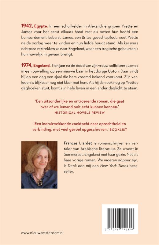 Achterkant van Denk aan mij