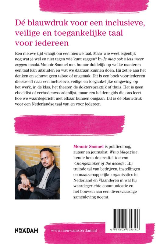 Achterkant van Je mag ook niets meer zeggen