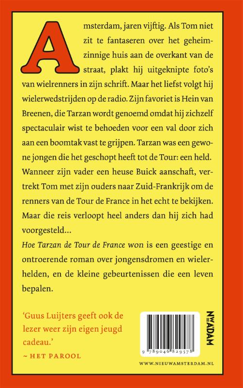 Achterkant van Hoe Tarzan de Tour de France won