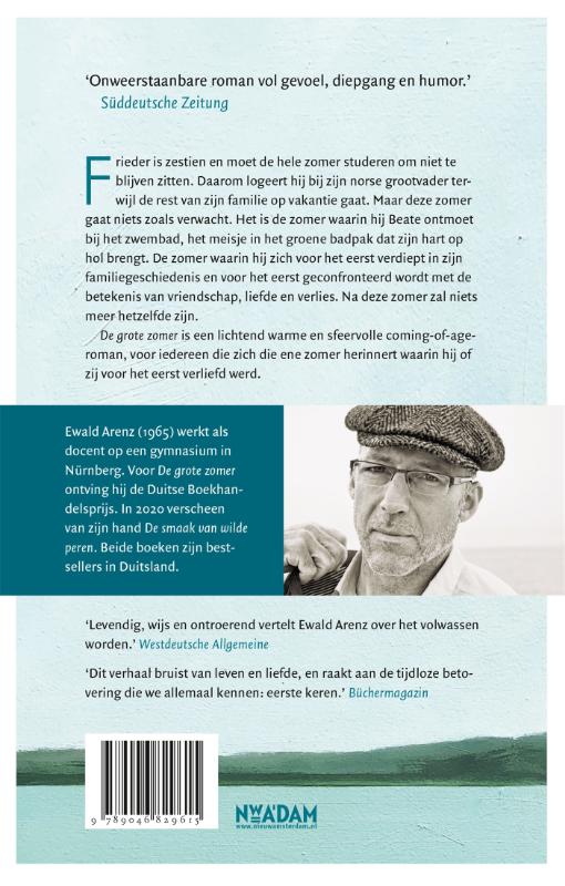 Achterkant van De grote zomer