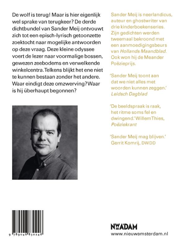 Achterkant van De wolf is terug
