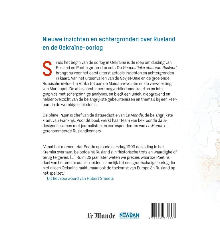 Achterkant van Geopolitieke atlas van Rusland