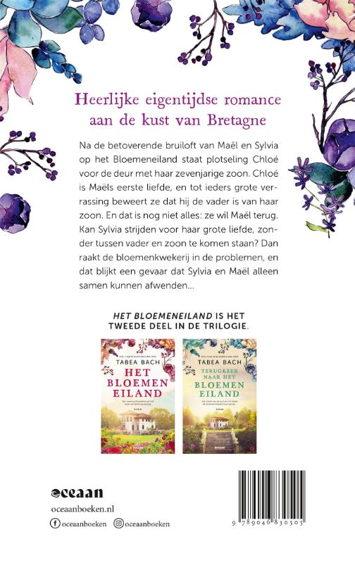 Achterkant van De vrouwen van het bloemeneiland