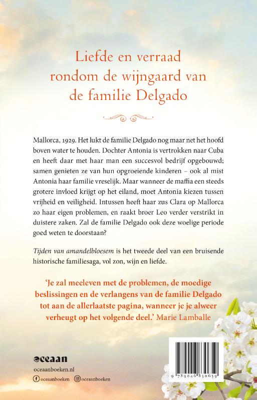 Achterkant van Tijden van amandelbloesem
