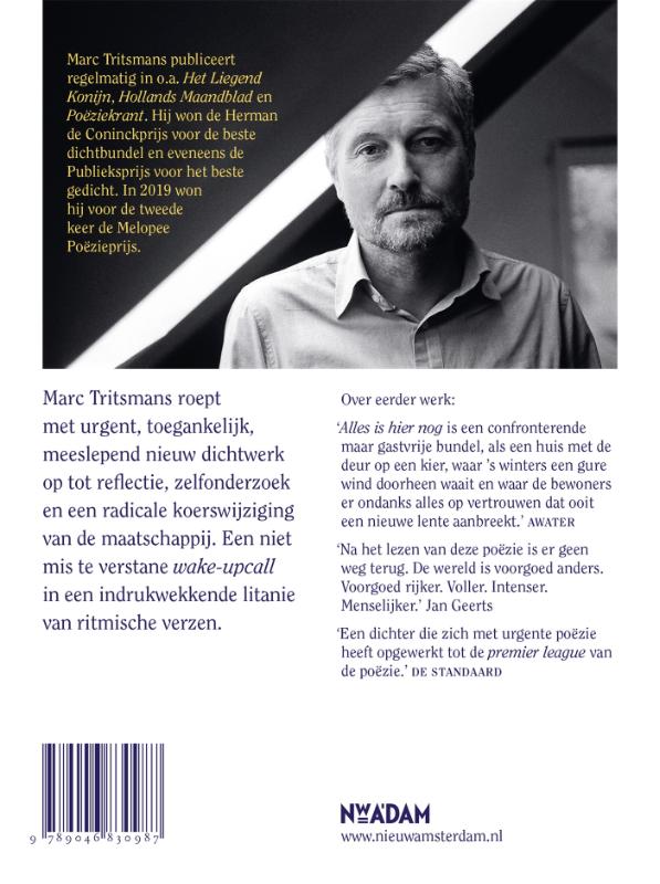 Achterkant van Terwijl wij nog slapen
