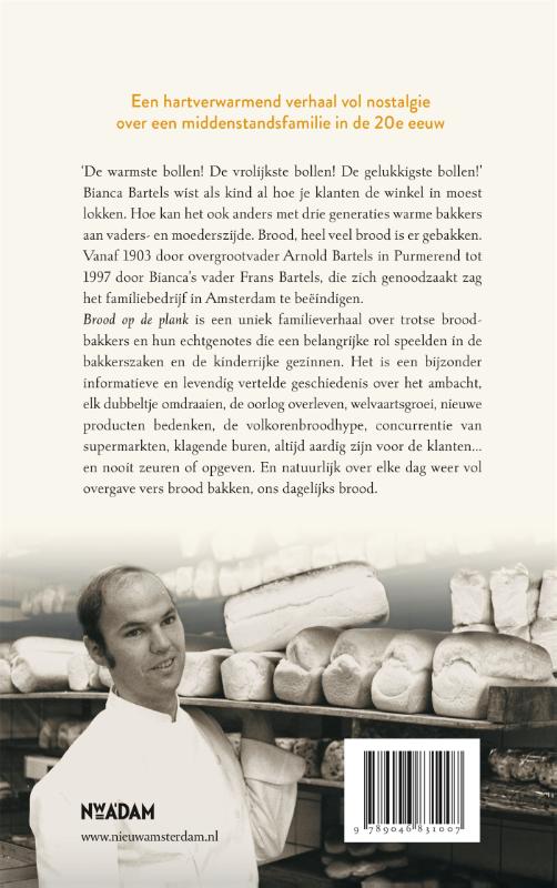 Achterkant van Brood op de plank