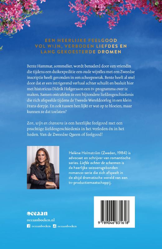 Achterkant van Zon, wijn en chansons
