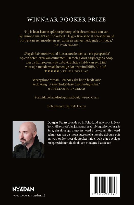 Achterkant van Shuggie Bain