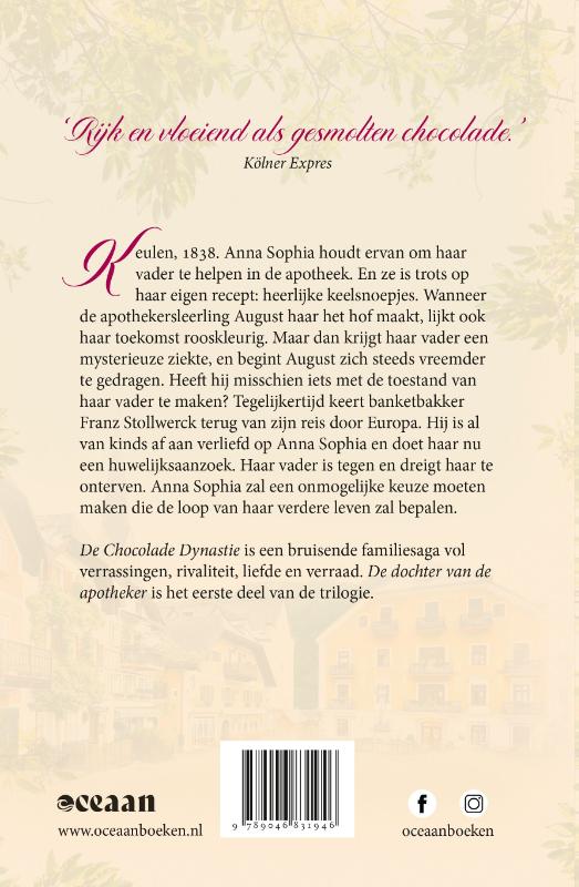 Achterkant van De dochter van de apotheker